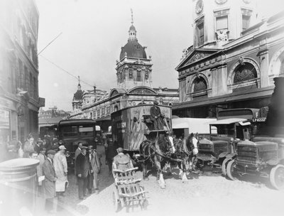 Mercado de Smithfield, Londres, c1920s-1930s de George Davison Reid