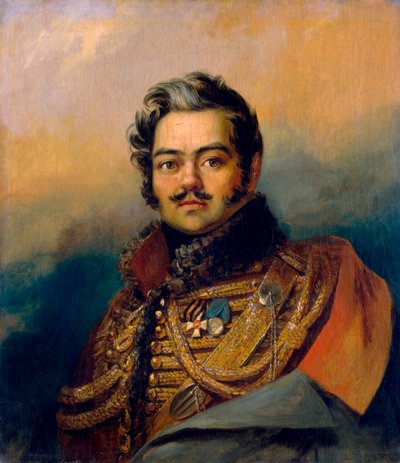 Denis Davydov, soldado y poeta ruso, c1828 de George Dawe