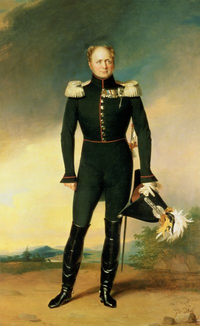 Retrato del Emperador Alejandro I (1777-1825) 1825 de George Dawe