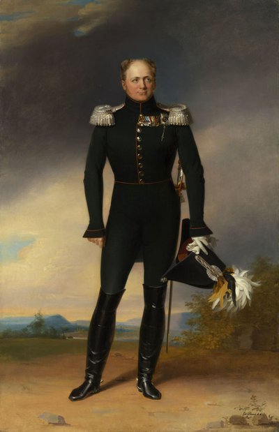 Retrato del emperador de Rusia Alejandro I de Rusia de George Dawe