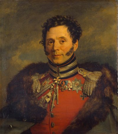 Retrato del General Nikolai Ivanovich Depreradovich 1767-1843, antes de 1825 de George Dawe
