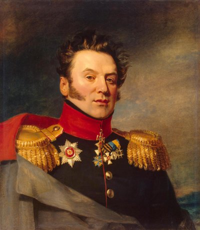 Retrato de Konstantin Markovich Poltoratsky 1782-1858, antes de 1825 de George Dawe
