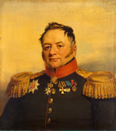 Retrato de Pavel Alexeyevich Tuchkov 1776-1858, antes de 1825 de George Dawe