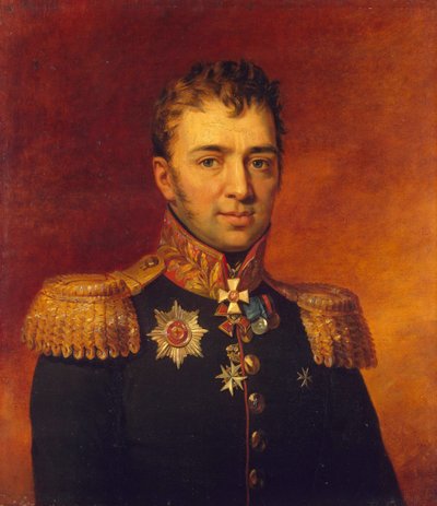 Retrato de Pyotr Gavrilovich Likhachov 1758-1813, antes de 1825 de George Dawe