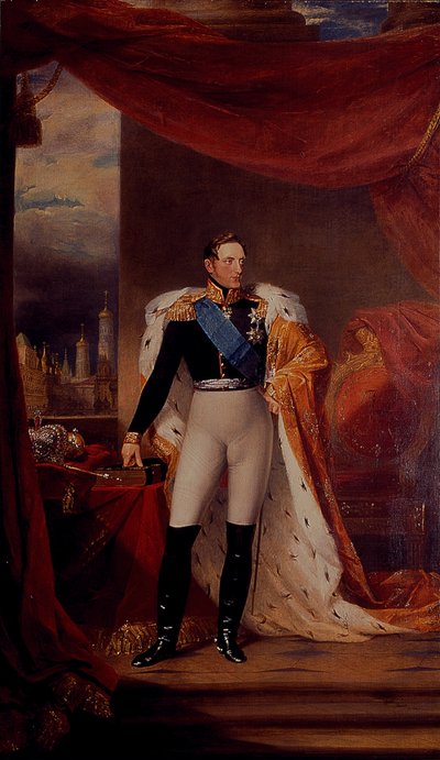 Retrato del zar Nicolás I de Rusia de George Dawe