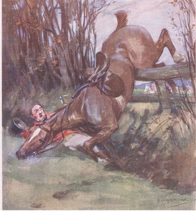 Se puede ver a un hombre gentil descansando, de los Lectores del Sr. Jorrocks publicados por Hodder & Stoughton de George Denholm Armour