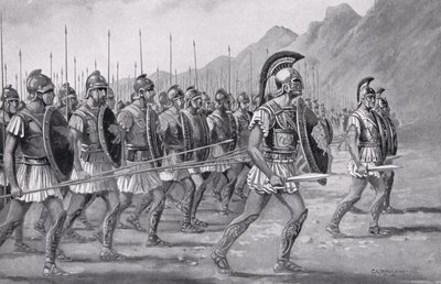 Una Falange Macedónica, ilustración de 