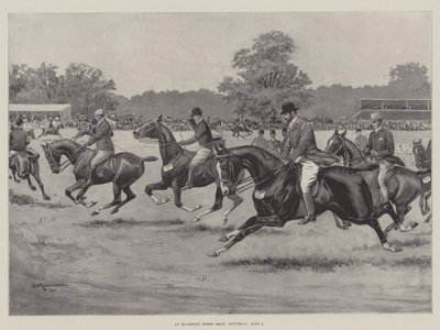 En el espectáculo de caballos de Richmond, sábado, 9 de junio de George Derville Rowlandson