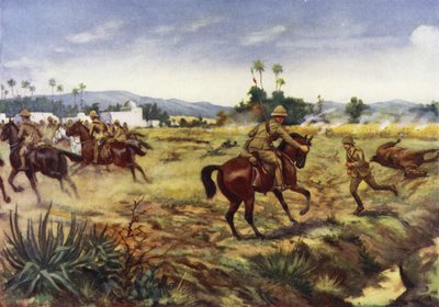 El Soldado Charles Hull Salvando la Vida del Capitán G E D Learoyd, Hafiz Kor, Frontera Noroeste, India, 5 de Septiembre de 1915 de George Derville Rowlandson
