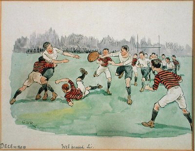 El mes de diciembre: Rugby de George Derville Rowlandson
