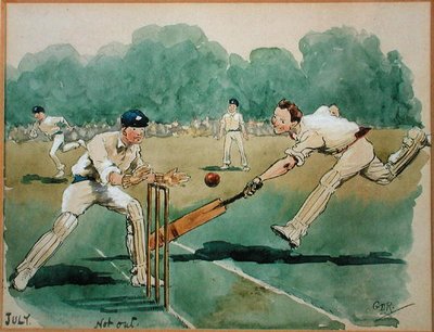 El mes de julio: Cricket de George Derville Rowlandson