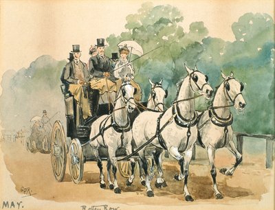 El Mes de Mayo: Carruajes de George Derville Rowlandson