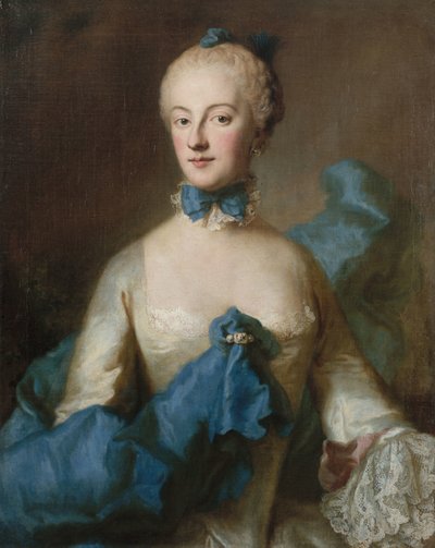 Duquesa María Ana Josefa de Baviera 1734-1776, margravina de Baden-Baden, c. 1750 de George Desmarées