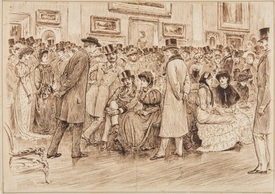 Sr. Fielding, ¿qué piensa de estas imágenes? Esto es Arte, Vista Privada en la Galería Grosvenor de George du Maurier
