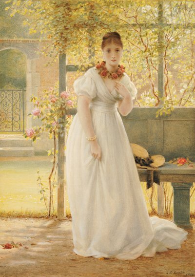 En el jardín amurallado, 1869 de George Dunlop Leslie