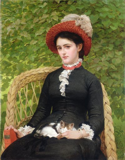 Lucy, hija de Charles Andrew (óleo sobre lienzo) de George Dunlop Leslie