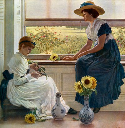Flores de sol y luna, 1890, 1912 de George Dunlop Leslie