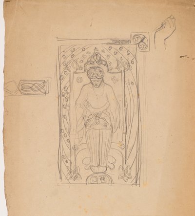 Estudio [Figura sentada en un arco] de George Dutch Davidson