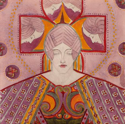 Estudio [para panel decorativo], c.1898-1901 (acuarela) de George Dutch Davidson