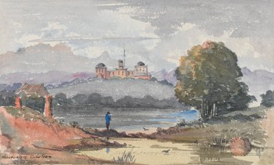 Observatorio, Ciudad del Cabo. La residencia de Sir J Maclear, c.1859-62 (acuarela) de George E.L.S. Sanford