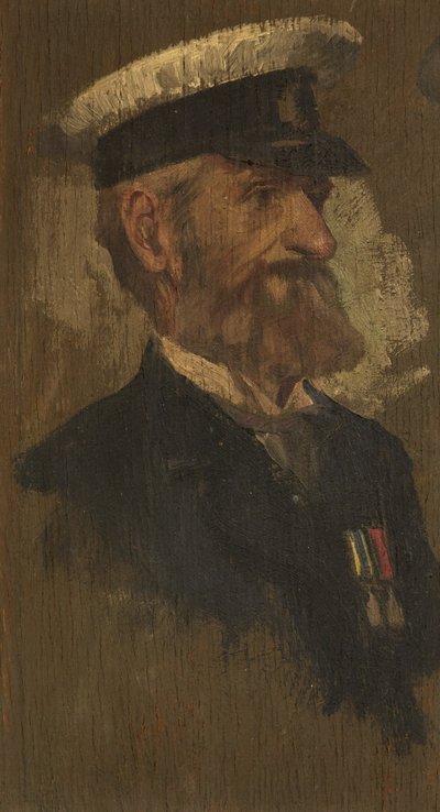 Retrato de E. Gillard, R. Bgde., c. 1920 de George Edmund Butler