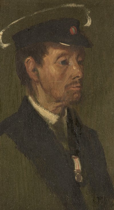 Retrato de H. Fitzpatrick, 97º, c.1920 de George Edmund Butler
