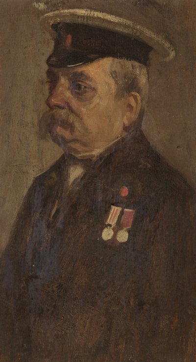 Retrato de S. Vowles, 60º, c.1920 de George Edmund Butler