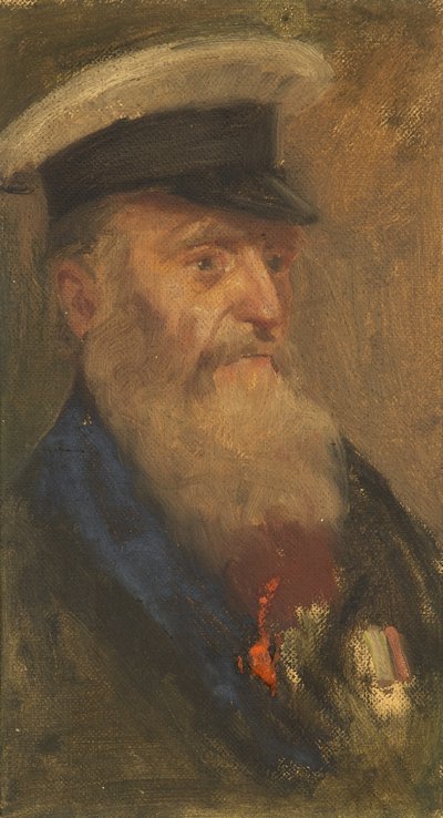 Retrato de W. Barnes, 97º, c. 1920 de George Edmund Butler