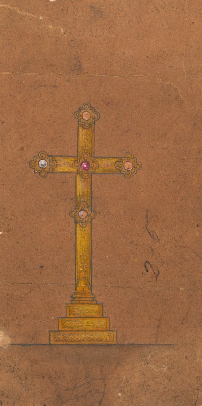 Diseños realizados para Jones y Willis, metalúrgicos y fabricantes de muebles para iglesias de Birmingham y Londres. de George Edmund Street