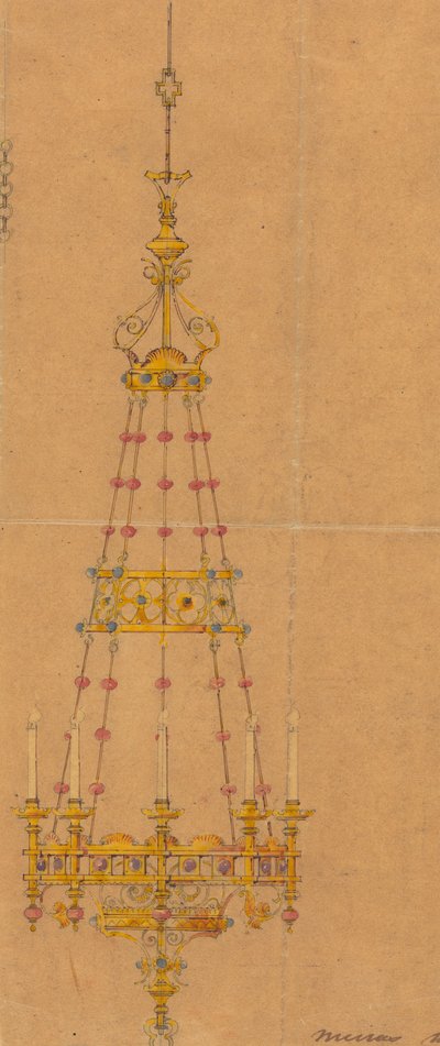 Diseños realizados para Jones y Willis, metalúrgicos y fabricantes de muebles para iglesias de Birmingham y Londres. de George Edmund Street