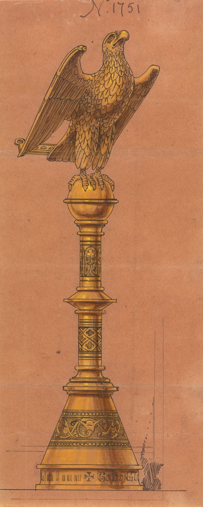 Diseños realizados para Jones y Willis, metalúrgicos y fabricantes de muebles para iglesias de Birmingham y Londres. de George Edmund Street
