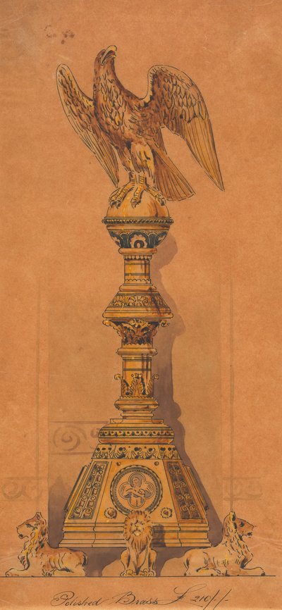 Diseños realizados para Jones y Willis, metalúrgicos y fabricantes de muebles para iglesias de Birmingham y Londres. de George Edmund Street