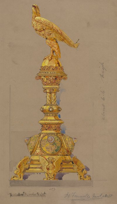 Diseños realizados para Jones y Willis, metalúrgicos y fabricantes de muebles para iglesias de Birmingham y Londres. de George Edmund Street