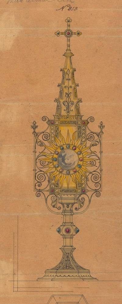 Diseños realizados para Jones y Willis, metalúrgicos y fabricantes de muebles para iglesias de Birmingham y Londres. de George Edmund Street