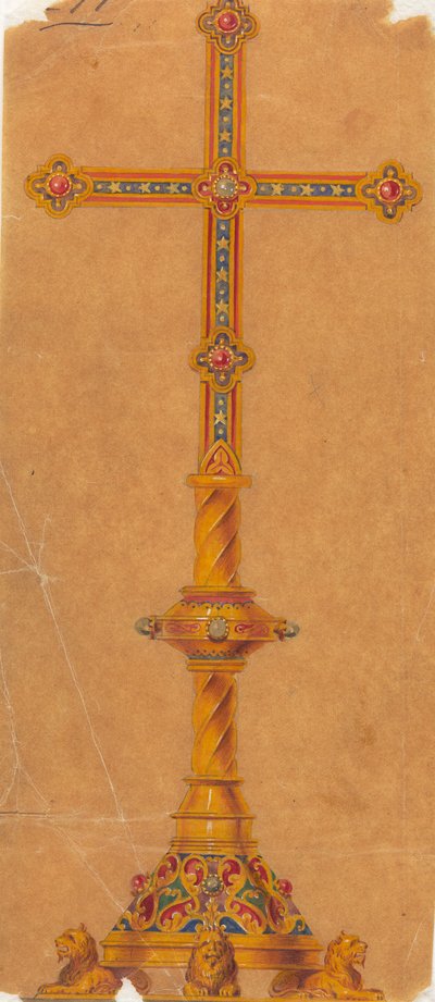 Diseños realizados para Jones y Willis, metalúrgicos y fabricantes de muebles para iglesias de Birmingham y Londres. de George Edmund Street