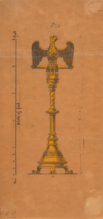 Diseños realizados para Jones y Willis, metalúrgicos y fabricantes de muebles para iglesias de Birmingham y Londres. de George Edmund Street