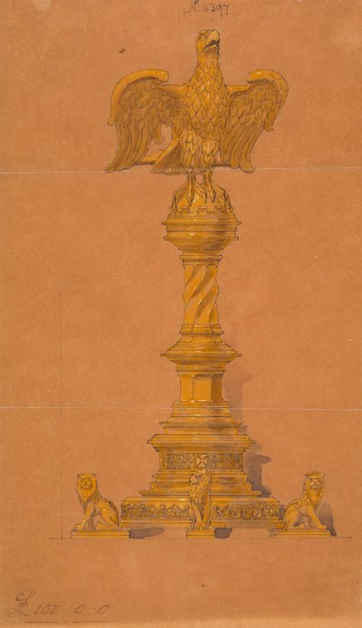Diseños realizados para Jones y Willis, metalúrgicos y fabricantes de muebles para iglesias de Birmingham y Londres. de George Edmund Street