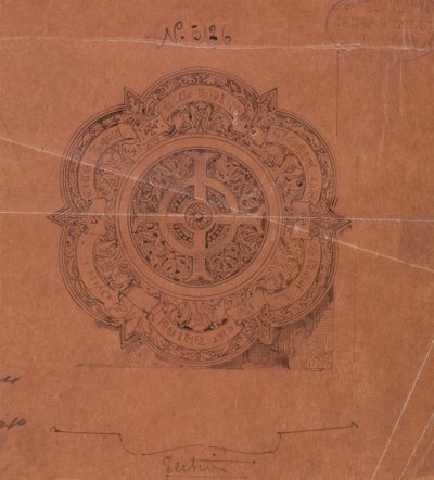 Diseños realizados para Jones y Willis, metalúrgicos y fabricantes de muebles para iglesias de Birmingham y Londres. de George Edmund Street