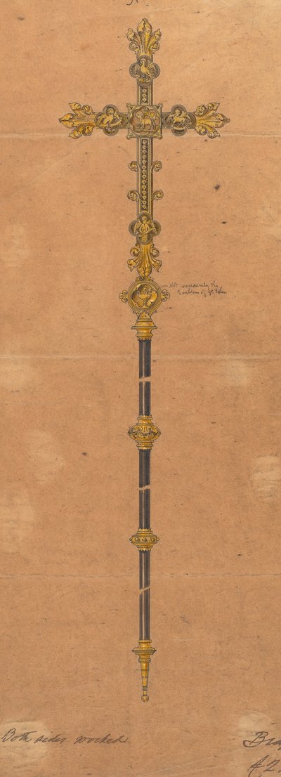Diseños realizados para Jones y Willis, metalúrgicos y fabricantes de muebles para iglesias de Birmingham y Londres. de George Edmund Street