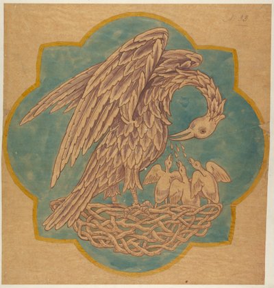 Dibujo para Decoración de Cope o Pared Pintada de George Edmund Street