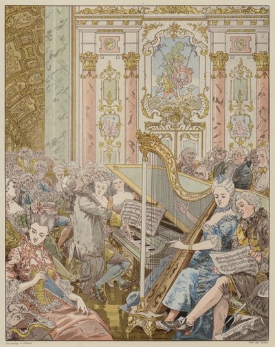 Escena de La Dame de Gai-Fredon, de Quatrelles (Ernest L