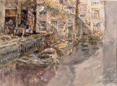 Estudio en Holanda (lápiz y acuarela sobre papel) de George Edward Horton