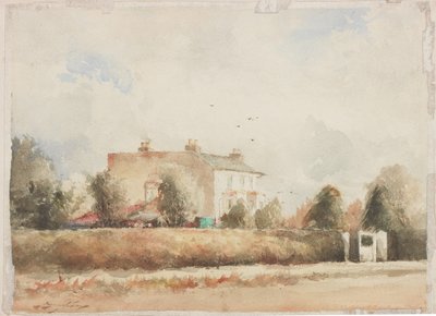 Suburban House (lápiz y acuarela sobre papel) de George Edward Horton