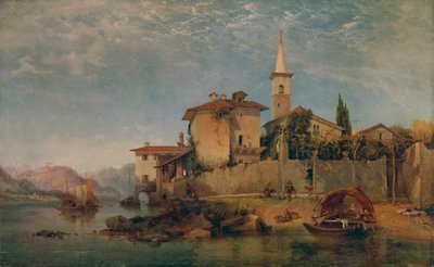 Escena de lago italiano, 1853, 1935 de George Edwards Hering