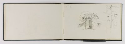 (Cuaderno de bocetos) Antiguo portal cerca de Vevey/Frieburg/Schaffhausen de George Elbert Burr