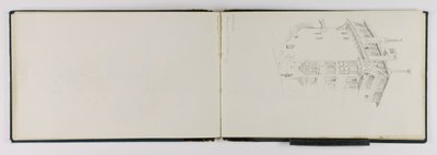 (Cuaderno de bocetos) Casa antigua, Lausana de George Elbert Burr