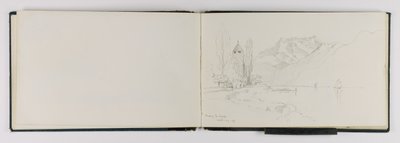 (Cuaderno de bocetos) Vevey La Tour de George Elbert Burr