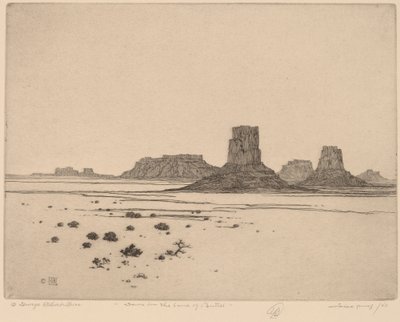 Amanecer en la Tierra de los Buttes de George Elbert Burr