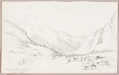Desde nuestro hotel, Cortina de George Elbert Burr