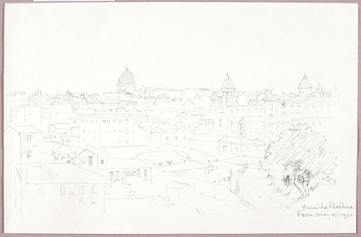 Desde el Palatino, Roma de George Elbert Burr